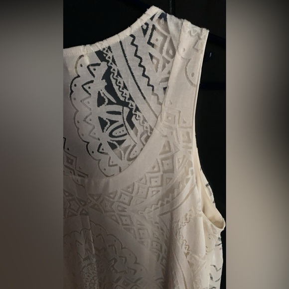 Oneworld Small Ivory Burnout Maxi Dress - Picture 6 of 10